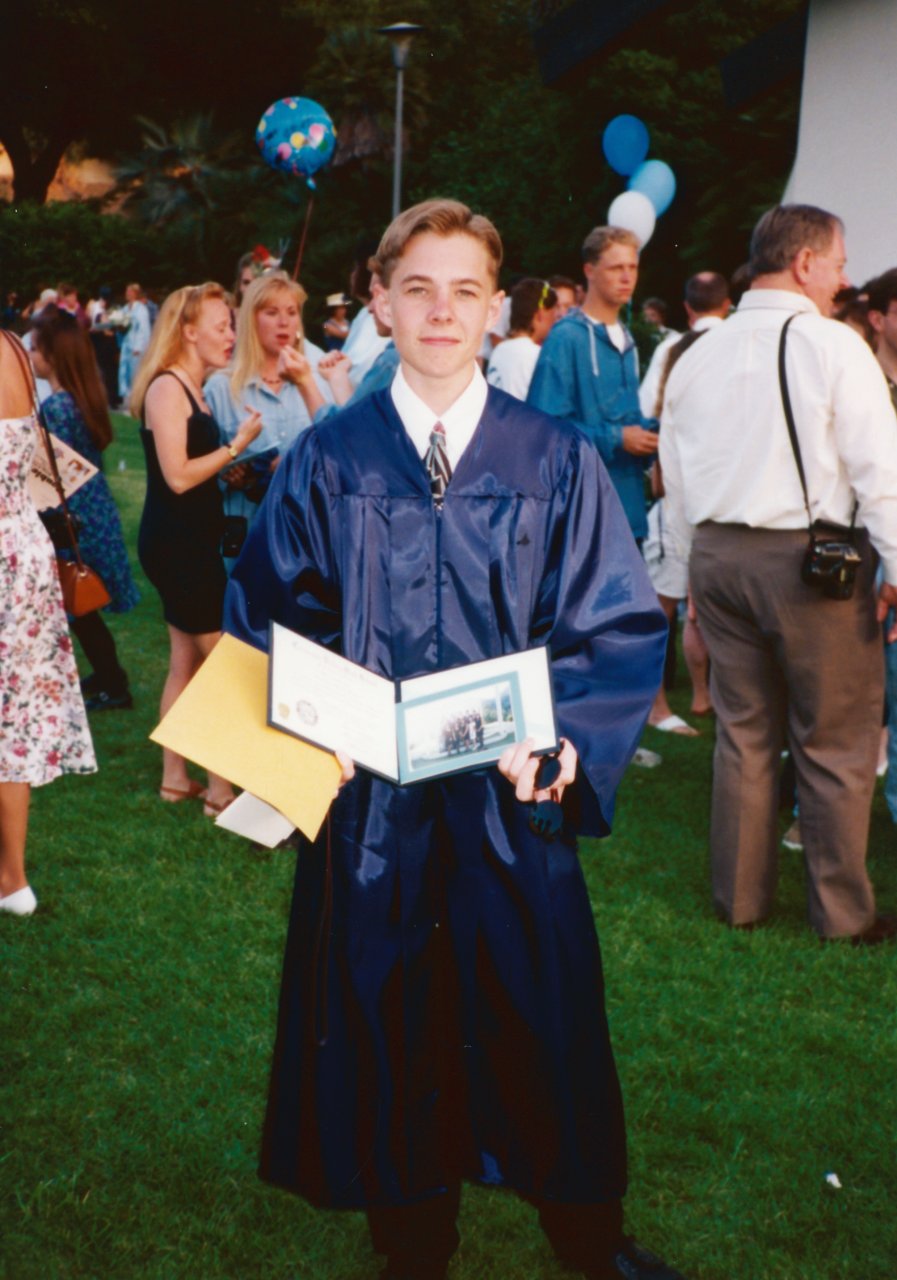 Daves graduation from High School Spring 1993 2